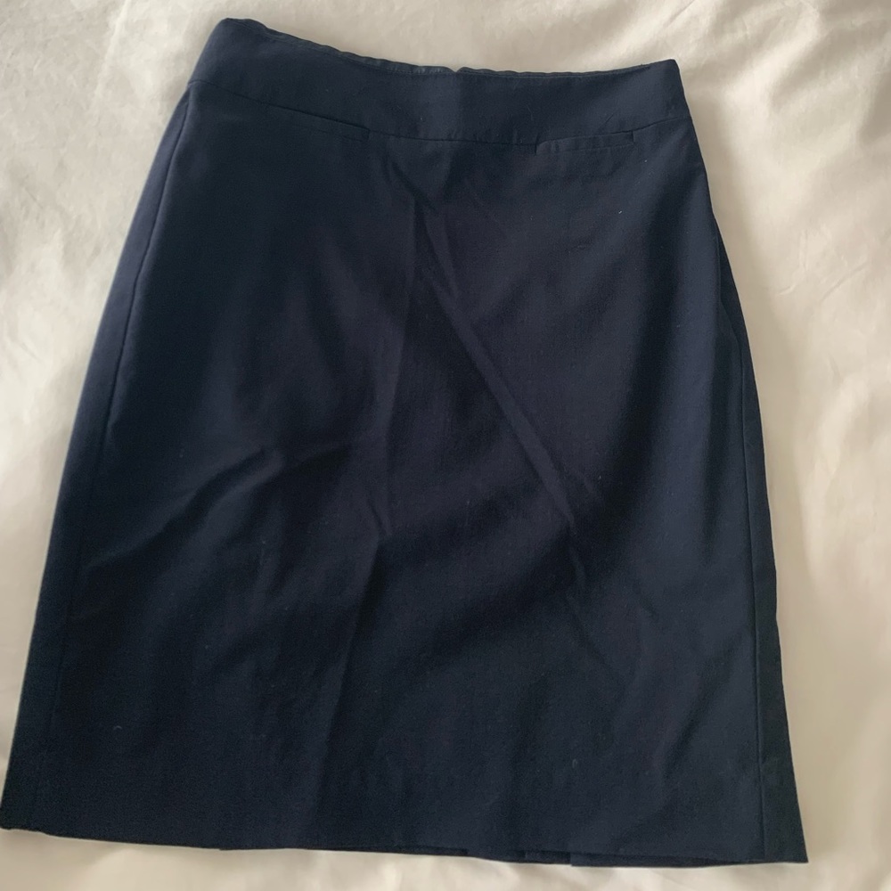 Banana republic navy pencil skirt